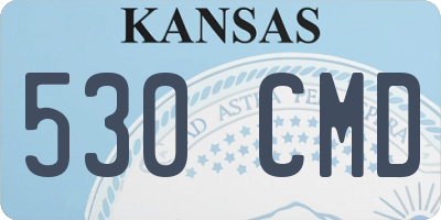 KS license plate 530CMD