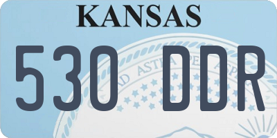 KS license plate 530DDR