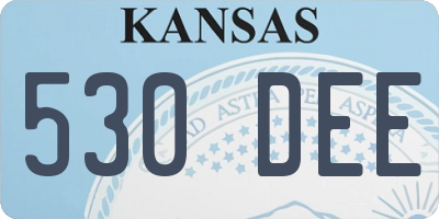 KS license plate 530DEE