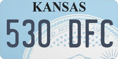 KS license plate 530DFC