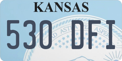 KS license plate 530DFI