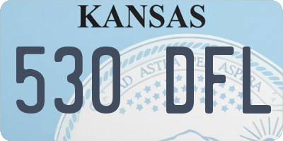 KS license plate 530DFL