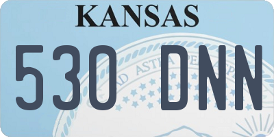KS license plate 530DNN