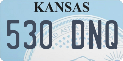 KS license plate 530DNQ