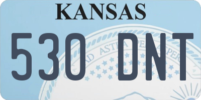 KS license plate 530DNT