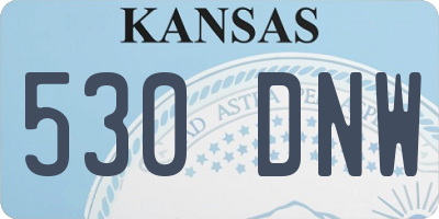 KS license plate 530DNW
