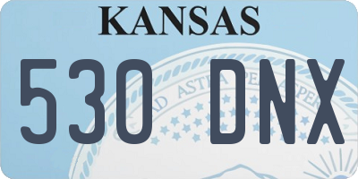 KS license plate 530DNX