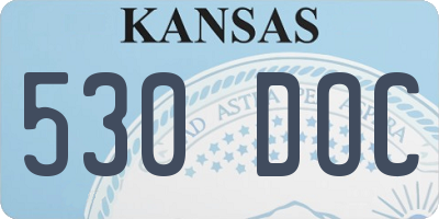 KS license plate 530DOC