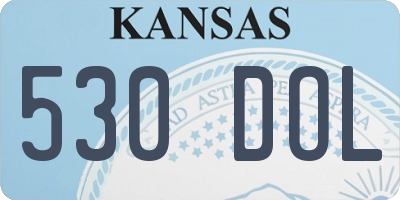 KS license plate 530DOL