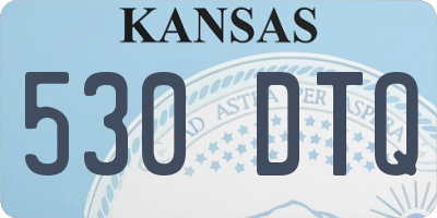 KS license plate 530DTQ