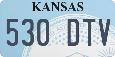 KS license plate 530DTV