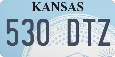 KS license plate 530DTZ