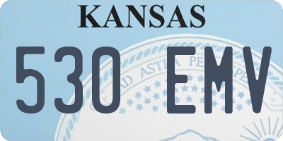 KS license plate 530EMV