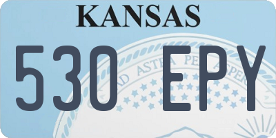 KS license plate 530EPY
