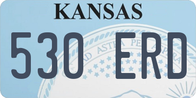 KS license plate 530ERD