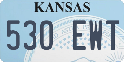KS license plate 530EWT