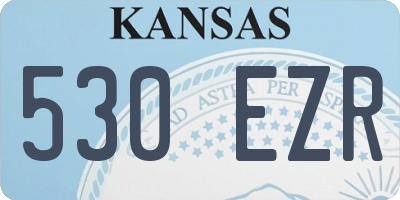 KS license plate 530EZR