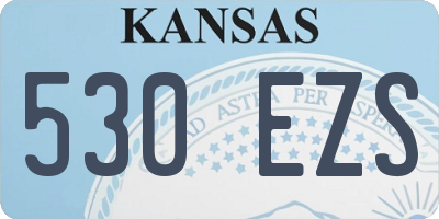 KS license plate 530EZS
