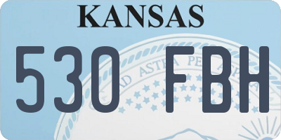 KS license plate 530FBH