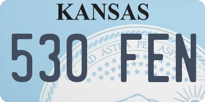 KS license plate 530FEN