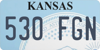 KS license plate 530FGN