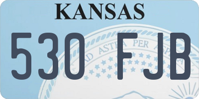 KS license plate 530FJB