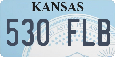 KS license plate 530FLB