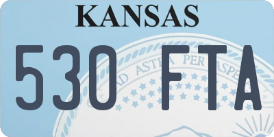 KS license plate 530FTA