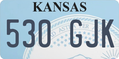 KS license plate 530GJK