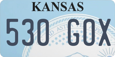 KS license plate 530GOX