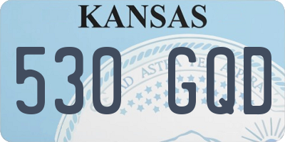 KS license plate 530GQD