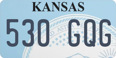 KS license plate 530GQG
