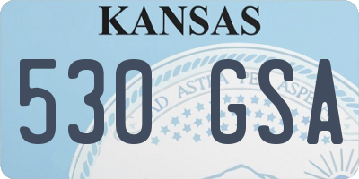 KS license plate 530GSA