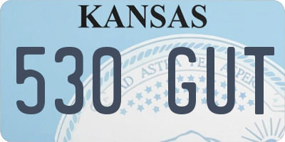KS license plate 530GUT