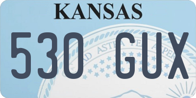 KS license plate 530GUX