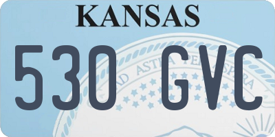KS license plate 530GVC