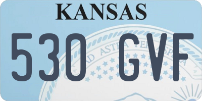KS license plate 530GVF