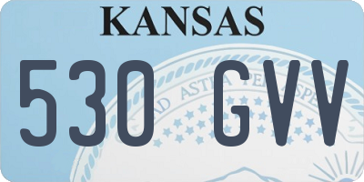 KS license plate 530GVV