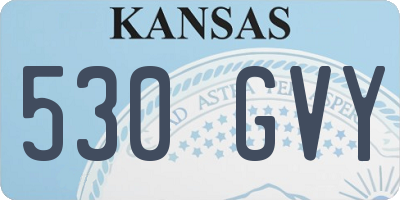 KS license plate 530GVY