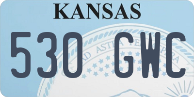 KS license plate 530GWC
