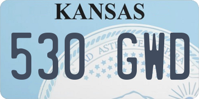 KS license plate 530GWD