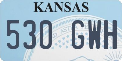 KS license plate 530GWH