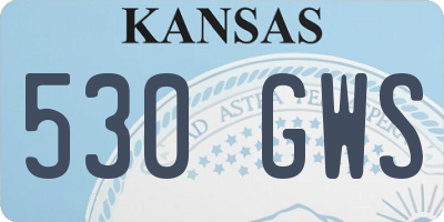 KS license plate 530GWS