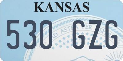 KS license plate 530GZG