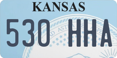 KS license plate 530HHA