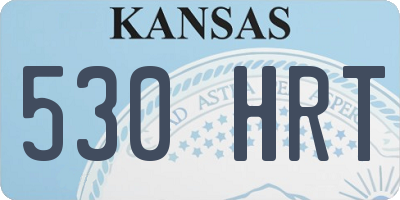KS license plate 530HRT