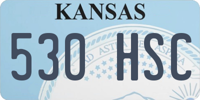KS license plate 530HSC
