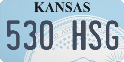 KS license plate 530HSG