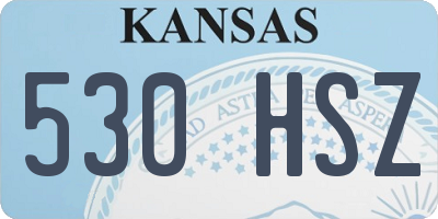 KS license plate 530HSZ