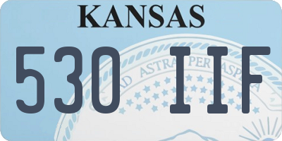 KS license plate 530IIF